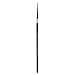 Silver Brush 3007S-1 Black Velvet Short Handle Blend Squirrel and Risslon Brush, Script Liner, Size 1