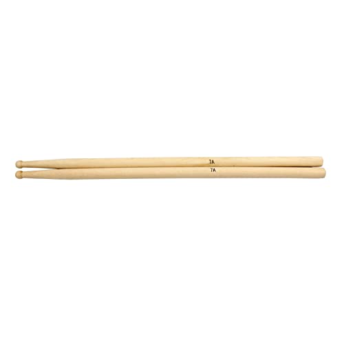 1 par de baquetas para batería 7A de madera de arce, con punta de madera, accesorios para percusión, ideal para principiantes y adultos miniatura 6