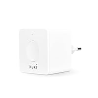 Nuki Bridge mit WLAN, 24/7 Kontrolle für Opener, Tür jederzeit von überall aus der Ferne entsperren, mit Nuki Web verbinden und Integrationen wie Amazon Alexa, Airbnb, Google Home, Smart Things nutzen