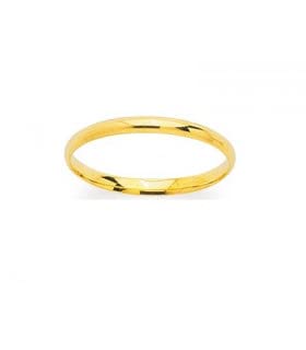 Alliance Mariage Or Jaune 750/00-2 mm Taille 70 : anneau classique de joaillerie