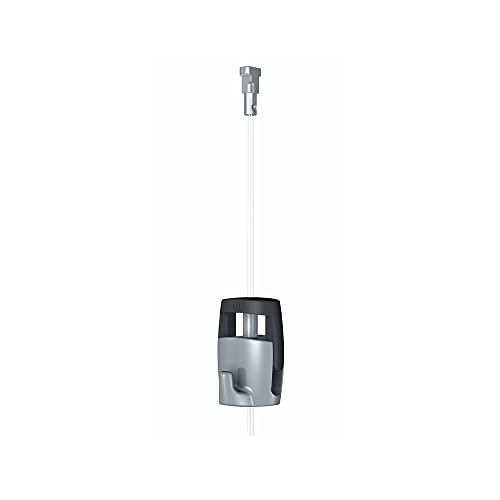 Image of Adjustable Picture Hook Holds 45lb on Both Perlon Cords and Steel Cables (4) Pack