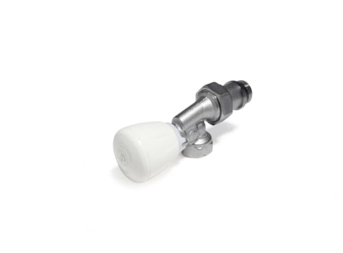 robinet thermostatisable - equerre inversé - r435 - a visser - femelle - diamètre 15 x 21 mm - giacomini r435x053