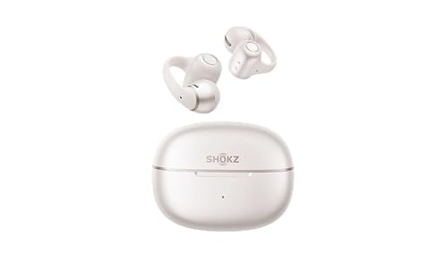 Image of SHOKZ OpenDots 2 Open-Ear Clip-On Earbuds with Upgraded Dolby Audio, 3-Mic Clear Calls, Rich Bass, Up to 40 Hrs of Audio, Wireless Charging, Interchangeable Left /Right Earbuds, IP57, Bluetooth 6.1