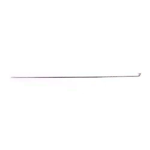 Rayons de vélo 14G en acier robuste argent 290mm, pack de 10 rayons durables avec écrous