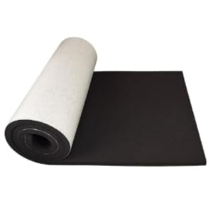 XCEL Marine Foam Roll with Self Adhesive - Black, 60" x 8" x 1/2" Closed Cell Foam Rubber Water Resistant Padding Sheet - Home, Marine, Garage, Automotive, Crafts & Cosplay Black, 60" x 8" x 1/2"