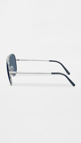 Image of Tory Burch Women's Eleanor Pilot Sunglasses