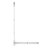 BEAMNOVA Vertical Rod Door Panic Bar Exit Device Commercial Door Push Lock Set Emergency Accessories Gate Roller Strike Plate End Cap Metal Parts, Metallic