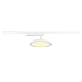 SLV 1 Fases Panel Track, LED, Foco, lámpara de Techo, Sistema de rieles, iluminación Interior, 3000 K, 18 W, 1800 LM, Color Blanco