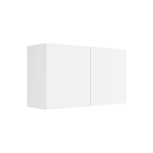 idealShopping GmbH Küchen Hängeschrank Luca O106-0+ in weiß matt 100 cm breit Cover
