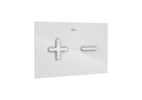 ROCA A890185000 PL6 ONE DUAL Pulsador Placa de Accionamiento Blanco Posterior a 2021