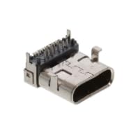 Pack of 5 USB-C31-S-RA-CS1E-BK-T/R Connector Receptacle USB Type-C Surface Mount, Right Angle; Through Hole :RoHS, Cut Tape