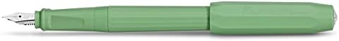 Kaweco Penna stilografica Perkeo I penna stilografica per inchiostro, per principianti, con impugnatura ergonomica per scrivere comodamente. Larghezza penna: M (medio), colore verde Jungle Green