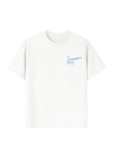 Image of SOLY HUX Girl's Short Sleeve Graphic Tees Crew Neck Beach Tops Casual Summer T-Shirts