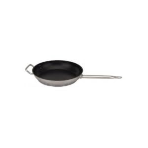 Royal Industries Nonstick Fry Pan 14″, Induction Pan Nonstick Frying Skillet Wok Stir Fry Pan Stainless Steel Egg Pan, Riveted-on Handle w Helper Handle, Dishwasher Safe Commercial Grade-NSF Certified