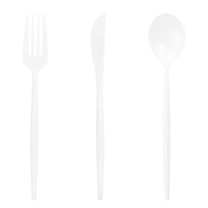 Supernal 180PCS White Plastic Silve...