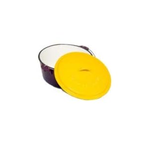 2-Quart Enamel Cast Iron Dutch Oven – Purple & Gold – GL10486PG