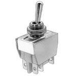 644H/22R, Switch Toggle Mom ON Mom SP3T Round Lever Quick Conn/Solder Lug 15A 400VAC 25VDC Panel Mount with Threads (2 Items)