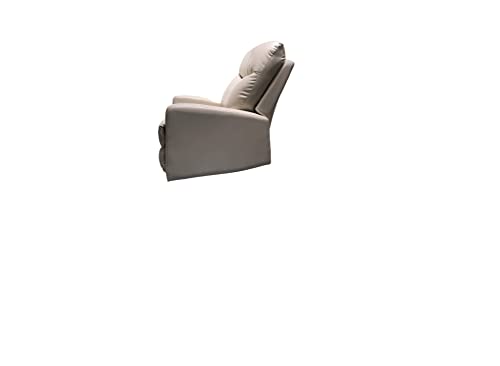 Image of IRS Cream Leatherette Motorized Recliner Chair