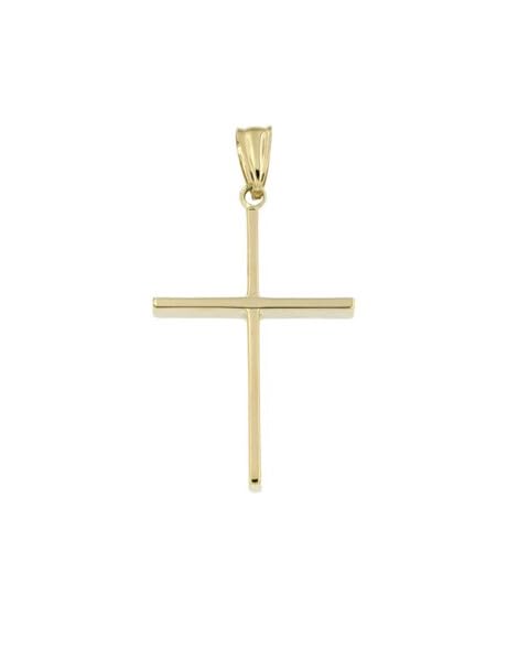 Pendentif mémoire or 14 carats Croix pour surmonter l'absence en toute discrétion