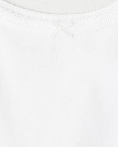 The Children's Place Girls Sleeveless 6-pack Camisole, White -6 Pack, X-Small US2