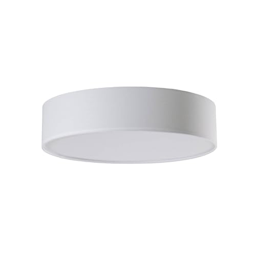 Plafonnier tissu contre éblouissement Sebatin Lindby blanc chambre à coucher