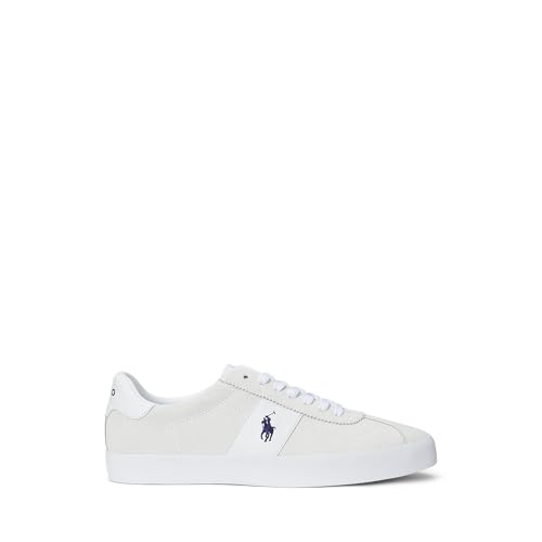 Image of POLO RALPH LAUREN Court Vulc Leather-Suede Sneaker