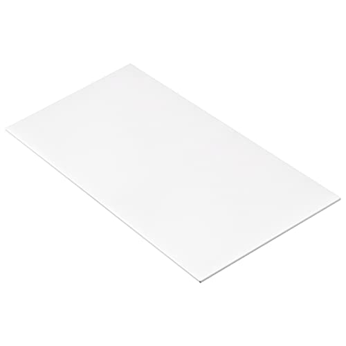 Image of MECCANIXITY PMMA Acrylic Sheets Colored Non Transparent 12 x 6 Inch White for Glass, DIY, Painting, Art Craft
