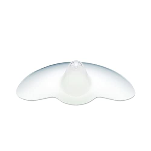 Ameda Nipple Shield for Breastfeeding Newborn | 16mm | 1 Count | for Breastfeeding Moms with Flat or Inverted Nipples | Ultra-Thin Flexible Silicone | BPA and DEHP Free