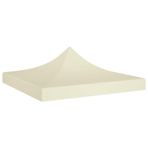 Toit de tente de fête 2x2 m crème pour remplacer votre toile usée