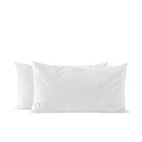 basic home 12x20 Pillow Inserts-Shredded Memory Foam Fill-High Density Throw Pillow Inserts with Long Support-Home Couch Hotel Collection-Cotton Fabric-2 Pack