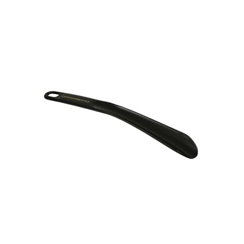Image of Chardonnay Shoe Horn | Travel Friendly Shoe Wearing Stick for Men & Women | Medium Handle | Easy Slip-On for Shoes | Elegant Business, Wedding & Casual Formal Footwear Accessory - Black