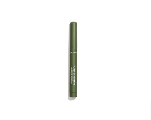 GOSH Forever Mineral Matte Eyeshadow Stick 019 Matt Olive Green – Cream‑to‑Powder Matte White Eye Shadow Crayon, Longwear, Smudge‑Proof, Waterproof & Travel‑Friendly