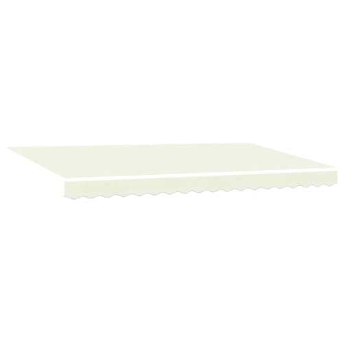 Store banne extérieur robuste en aluminium avec toile ombrage crème - 6