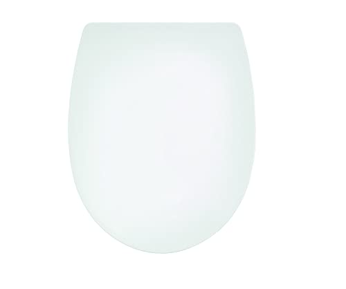 Wirquin 20723074 Abattant WC Marbella blanc thermoplastique avec frein de chute, déclipsable,...