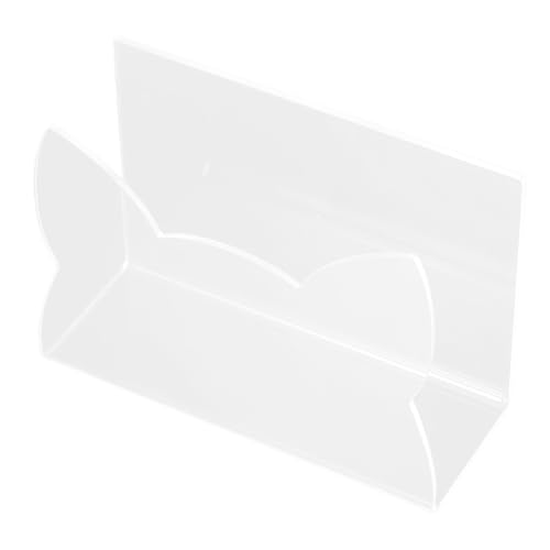 Parliky Acrylic Letter Sorter for Desk Mail Holder Cat Shape Space-Saving Organizer