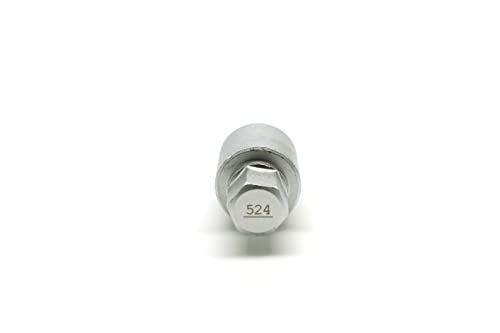 Image of TMAX 524 Wheel Lock Nut Screw Removal Key Anti-Theft Lugnut Socket S3056 for Vw Audi Vag Volkswagen Vehicles