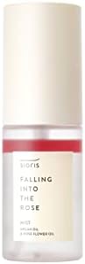 Sioris Falling into The Rose Mist Mini 3in1 Multi-Care Mist Toner+Mist+Serum for Hydration and Oil Balance Certified by Cosmos Organic and Vegan Korean Skincare Gift