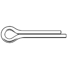 1/16" x 1 1/2" Cotter Pins, 18-8 Stainless Steel, Meets ASME B18.8.1 Specifications (200 Pack)