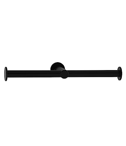 B-9547.MBLK - Fino Collection Surface-Mounted Double Toilet Roll Holder, Matte Black