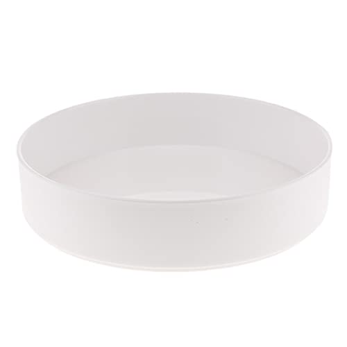 Leefasy Round Flower Vase Holder,Japanese Vase,Round Container,Suiban Pot Arrangment Tool for Floral Art Home Office Decoration, White 28cm