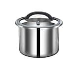 OGXN米保存袋 米保管容器 密閉式米貯蔵 304 ステンレス鋼製 真空貯蔵 業務用 大容量 生米 防虫防潮 米バケツ 耐高温 防食性 丈夫で耐用性があり 軽量で使いやすい 短期長期貯蔵対応 (5KG)