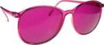 BioWaves Color Therapy Glasses - Round Frame - Purple/Violet Sunglasses - Mood Enhancing Light TherapyColor Therapy Glasses - Round Frame - Magenta Sunglasses - Mood Enhancing Light Therapy