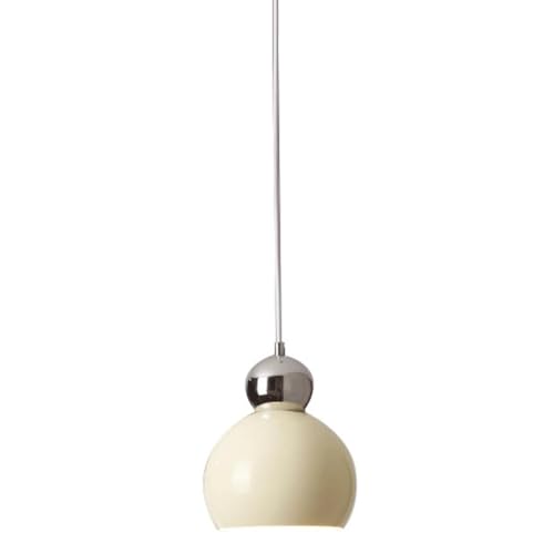 Lustre scandinave en fer blanc laiteux E27 pour salle à manger