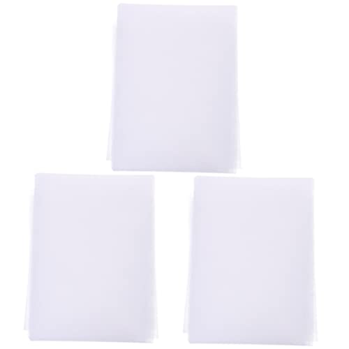Beatifufu 3pcs DIY Fabric Film Costume Interlining Fleece Interfacing for Embroidery Self-Adhesive Interlining Low Pressing Temperature Supple Feel