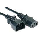 Jameco Valuepro 10W1-02212 Power Cord, AWG 18/3, SVT, UL/CSA, Right Angle Plug, 12' Cable Length, Black