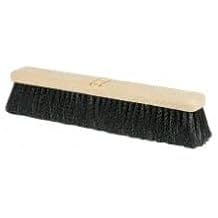 PRO SOURCE Bolt-On Style Push Broom Head Black Polypropylene Bristles, 18" Wide