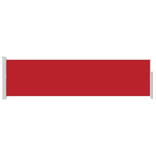 Brise-vue pour balcon en polyester résistant aux UV store rouge 5m