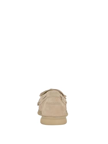 Chaussure bateau Guess Yomaya daim naturel clair mocassin femme taille 41 EU