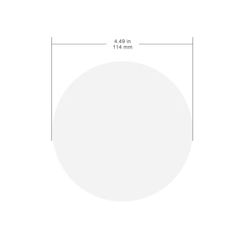Image of FunChem Quantitative Filter Paper Circles, 114 mm Diameter Cellulose Lab Filter Paper, 20 Micron, Medium Filtration Speed, Pack of 100