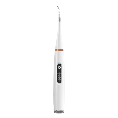 Limpiador eléctrico de dientes de mascotas, 31000 vibraciones/min, alta frecuencia, carga rápida, impermeable (blanco, mediano)
